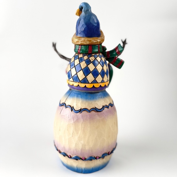 Jim Shore-"Winter's Tradition" Snowman/Ornaments figurine # 112252 - Picture 3 of 6